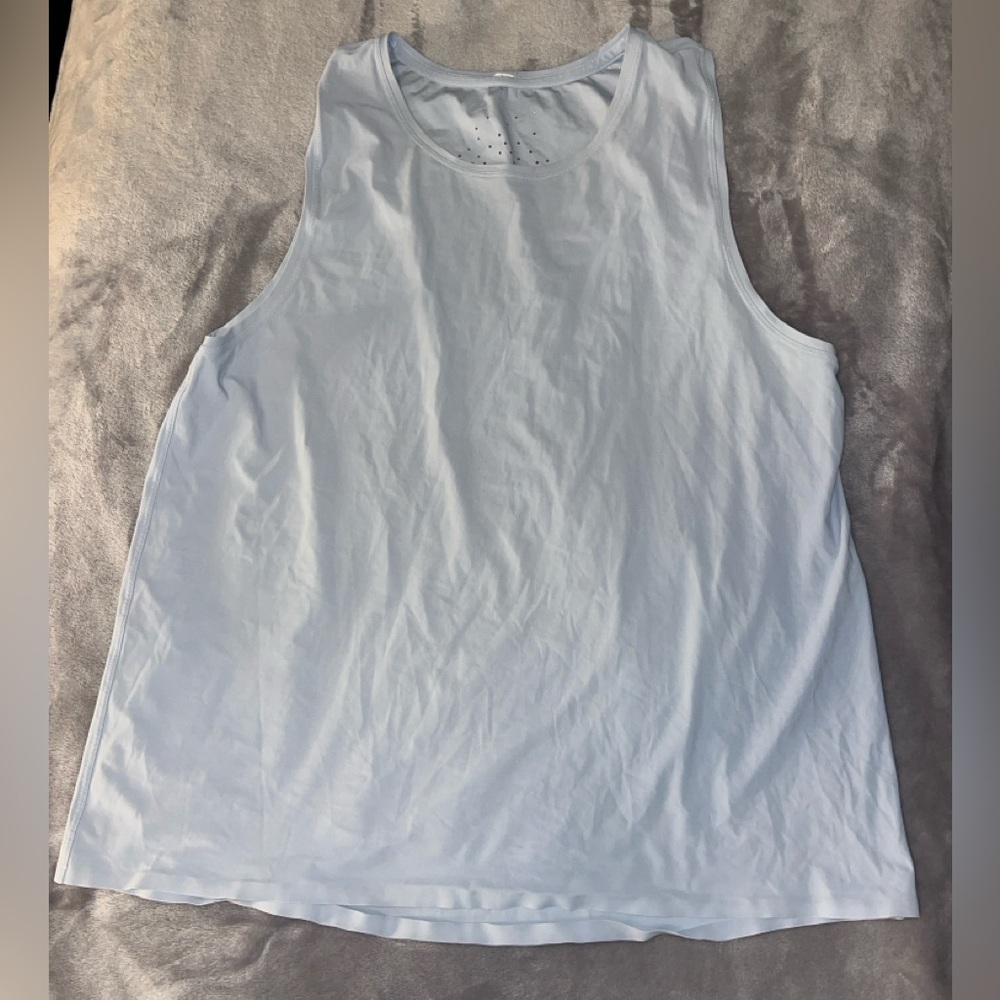 LULULEMON Tank Top - Light Blue Medium Size